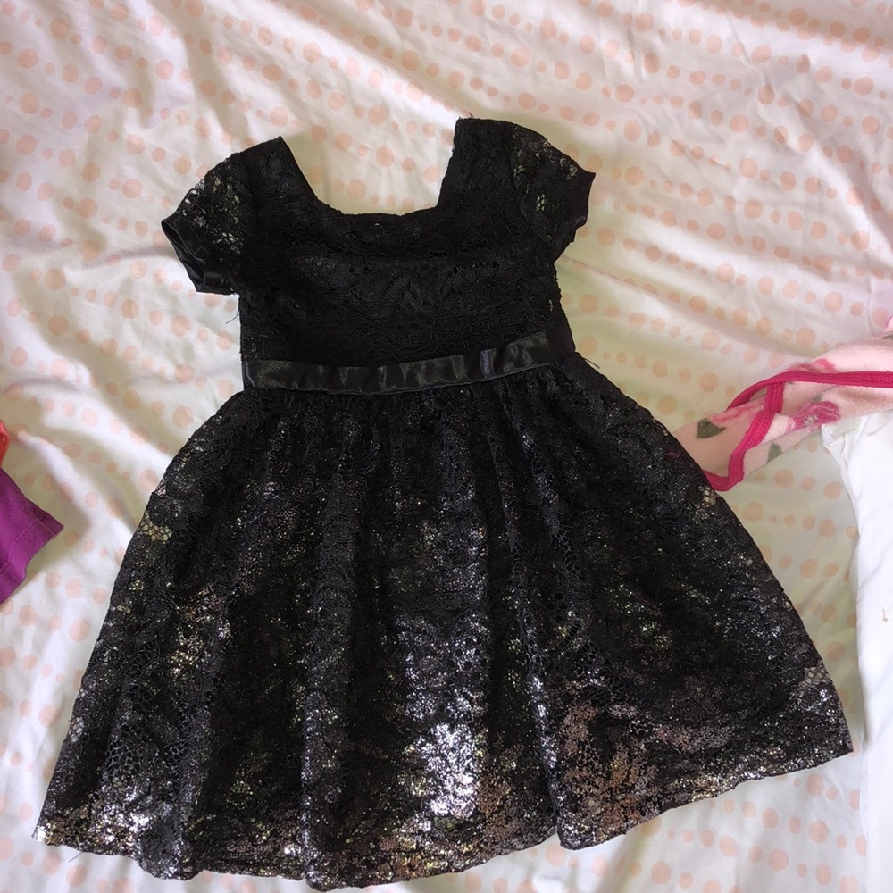 Black and silver dress